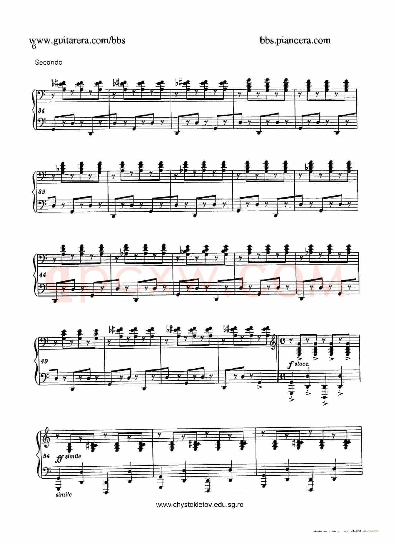 Sabre Dance(马刀舞曲)(四手联弹版)