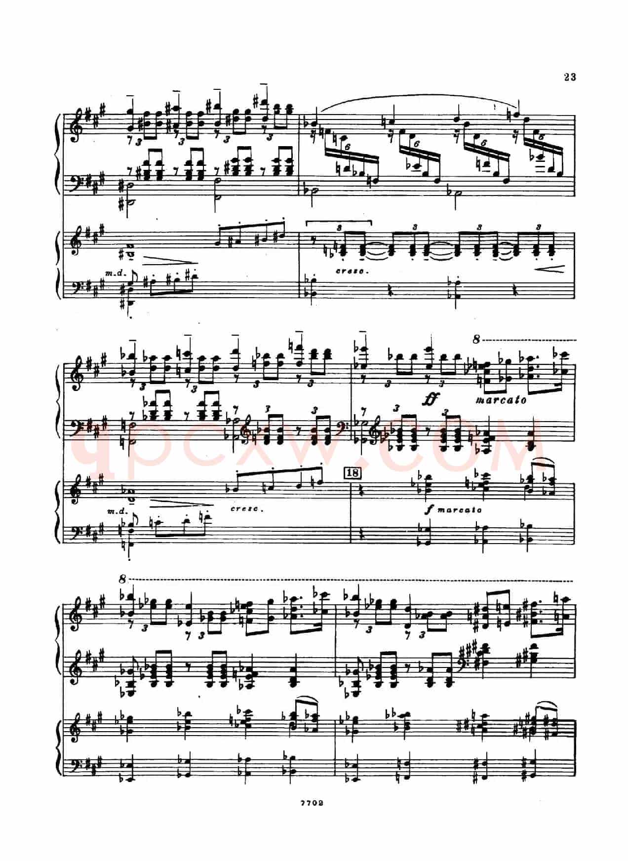 升f小调第一钢琴协奏曲 Op.1(双钢琴版)