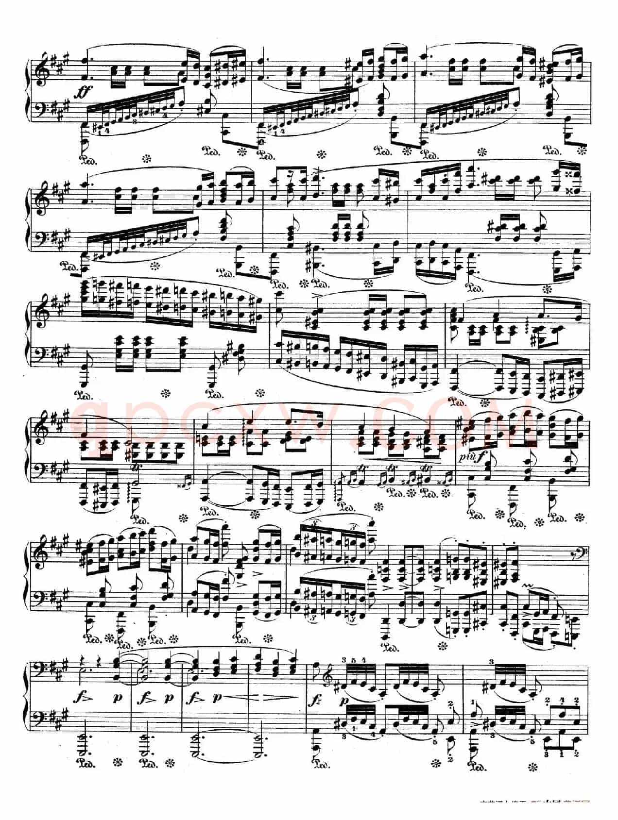 Polonaise in f-Sharp Minor Op.44(升f小调波兰舞曲)