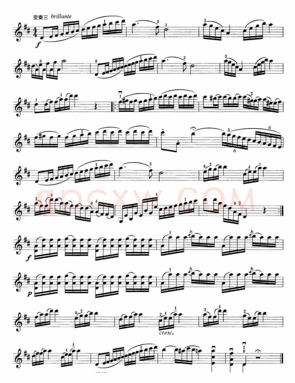 小提琴考级第五级：外国乐曲（6首）