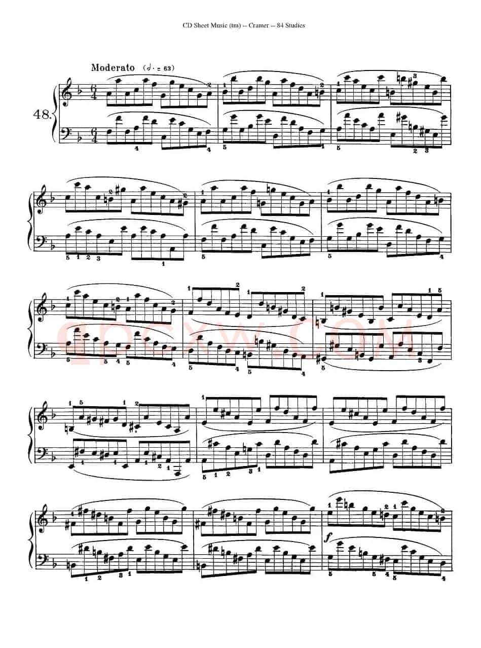 Cramer - 84 exercices（46—50）（克拉莫84首钢琴练习曲）