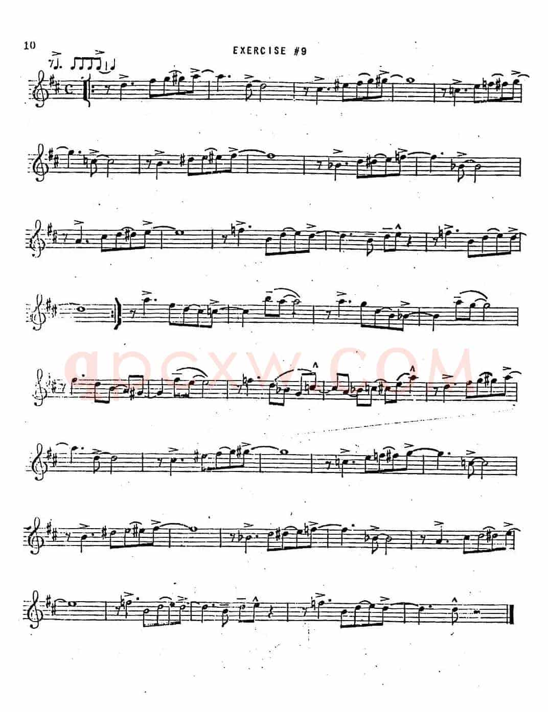 Intermediate Jazz Conception by Lennie Niehaus（20 Jazz Exercises）