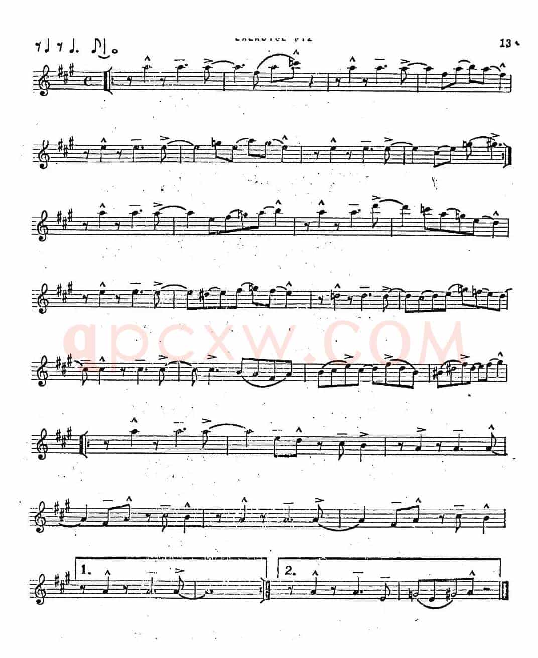 Intermediate Jazz Conception by Lennie Niehaus（20 Jazz Exercises）