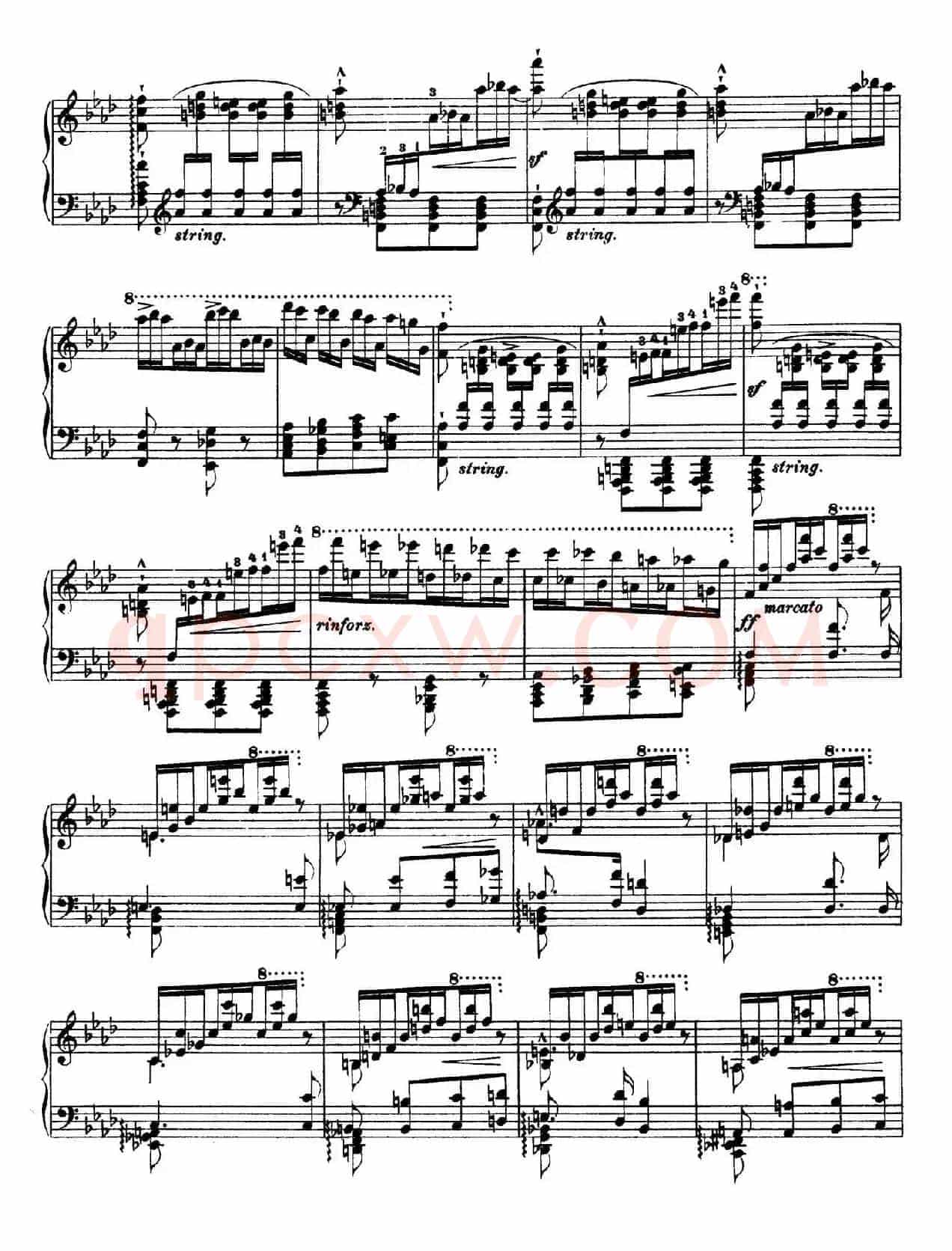 12 Etudes d'execution Transcendante S.139(12首超技练习曲·10)
