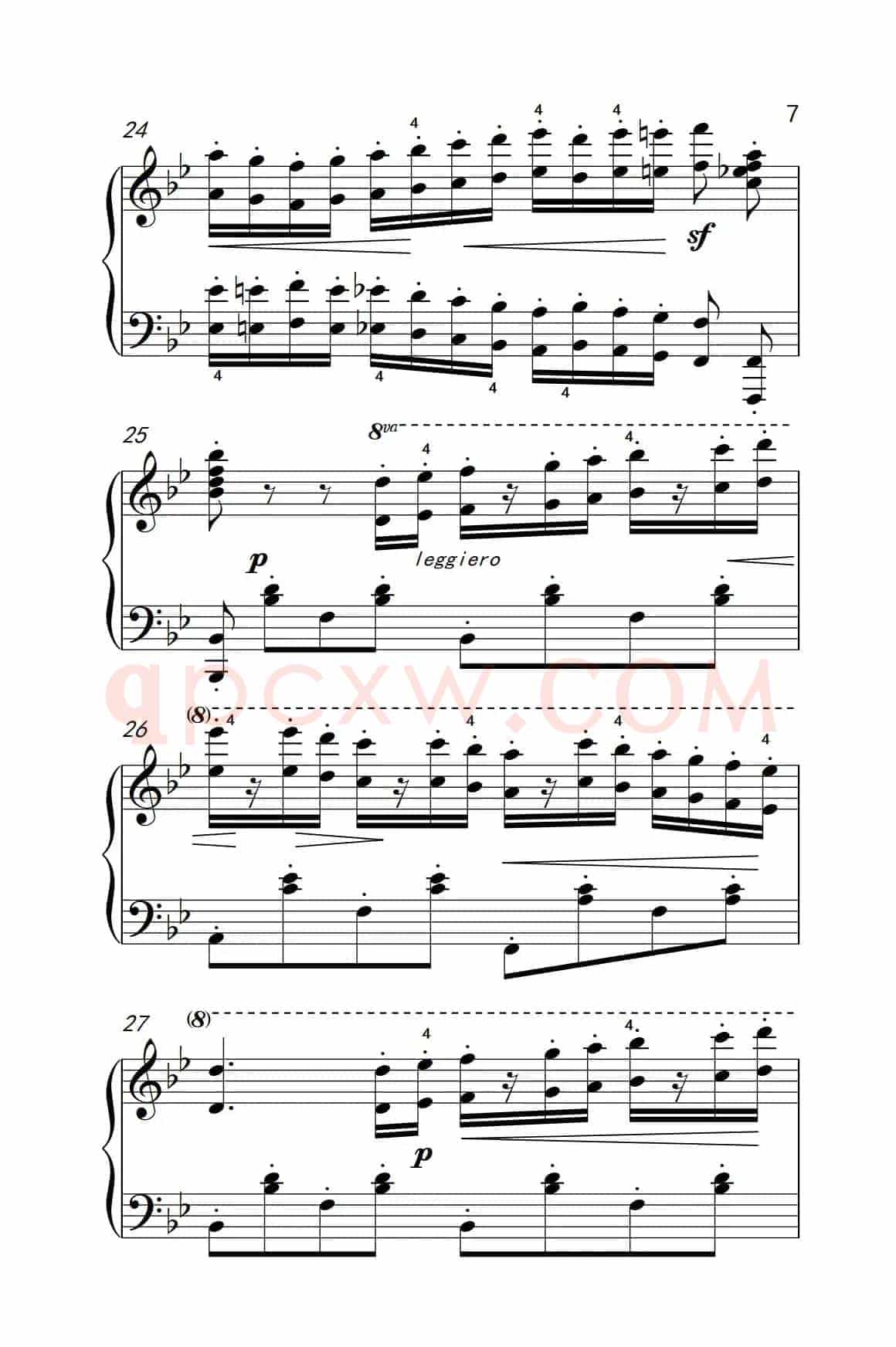 车尔尼钢琴八度练习曲 553（6）