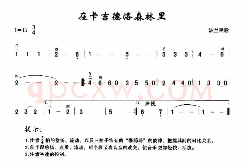 在卡吉德洛森林里 