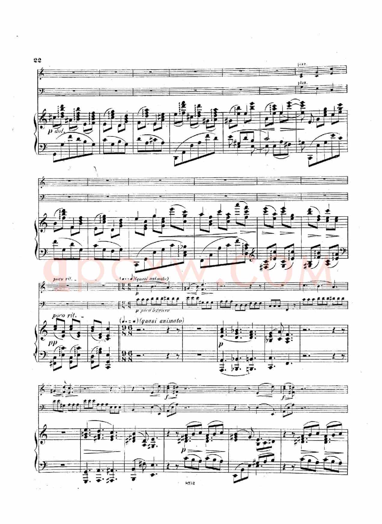 Piano Trio No.3 in c Minor Op.101(c小调第三钢琴三重奏)