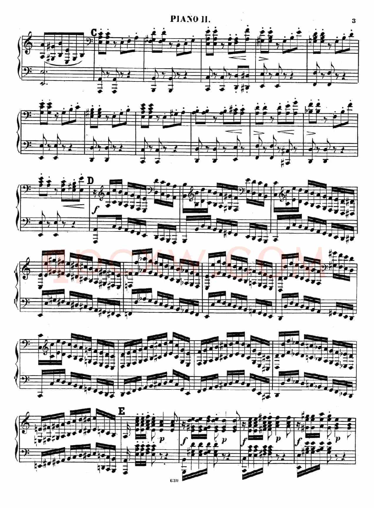 Chaconne for 2 Pianos Op.150(双钢琴第二钢琴)