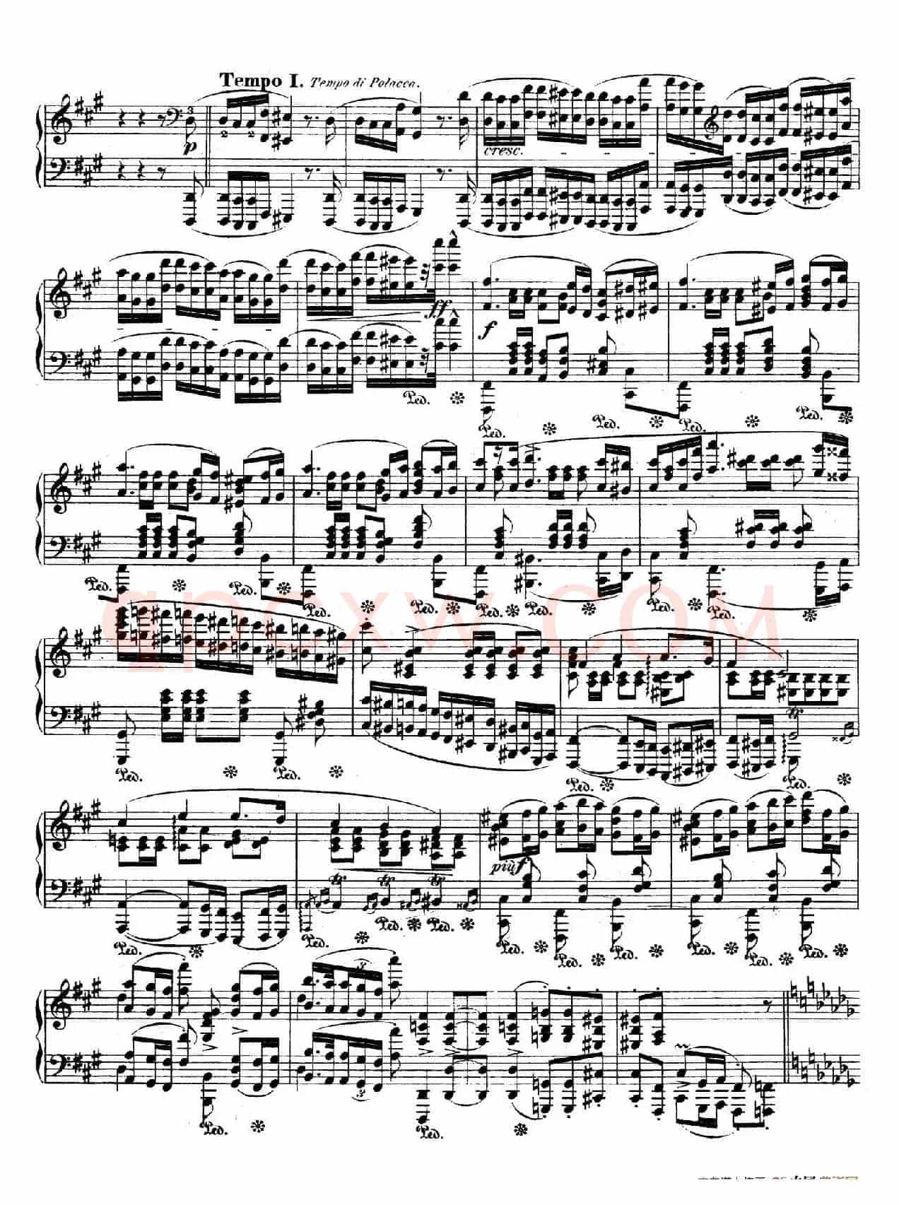 Polonaise in f-Sharp Minor Op.44(升f小调波兰舞曲)