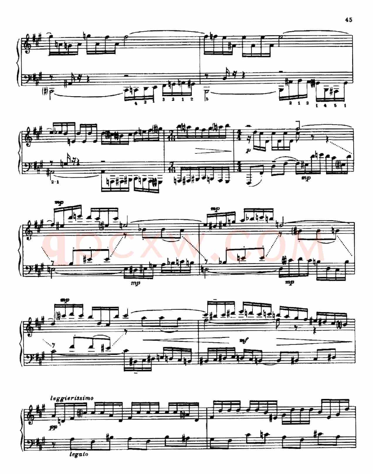24 Preludes and Fugues Part.1 Op.45(24首前奏曲与赋格·第一部分·8)