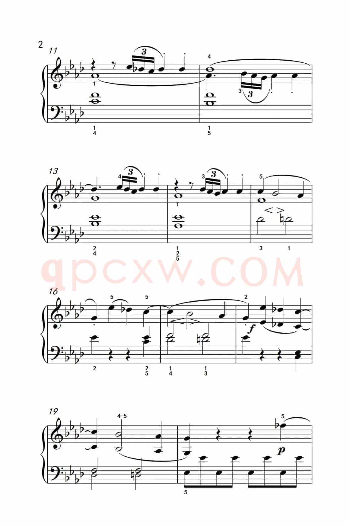 奏鸣曲 Opus 2 Nr.1 第一乐章（贝多芬奏鸣曲集 1）
