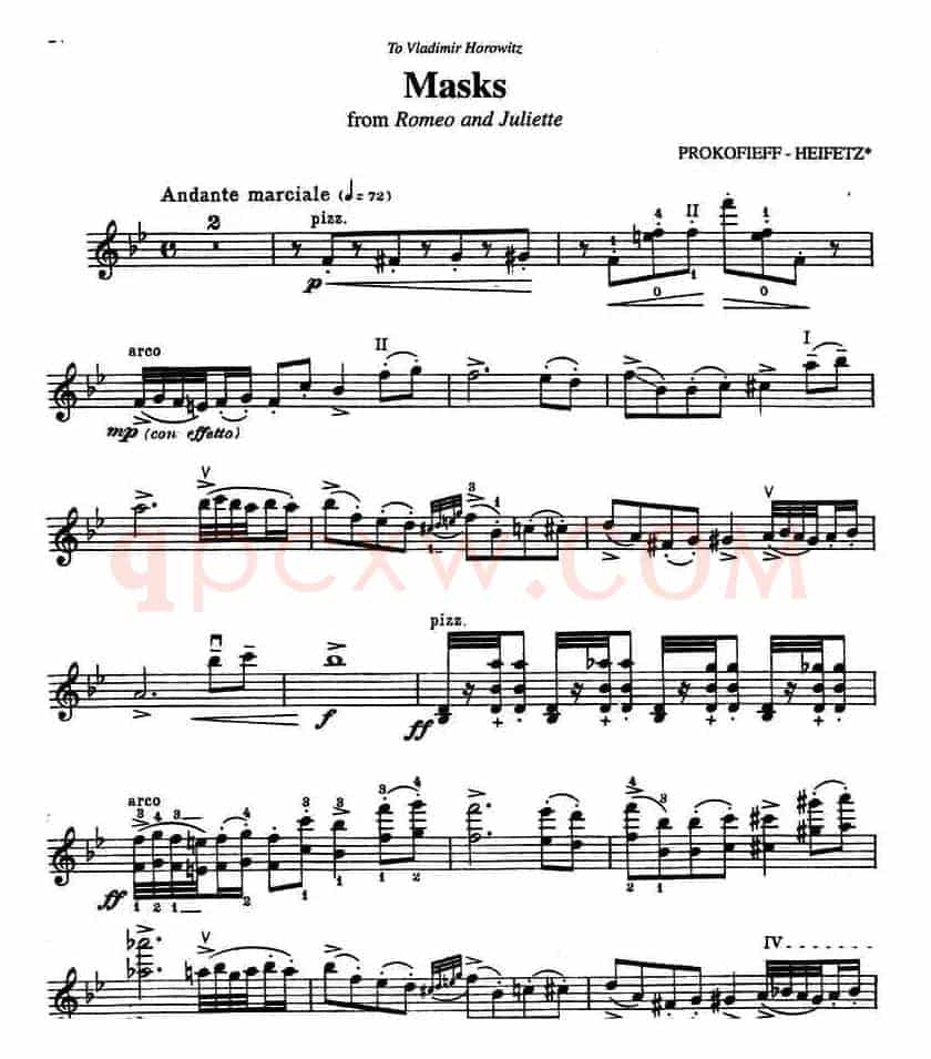 Masks（from Romeo and Juliette）