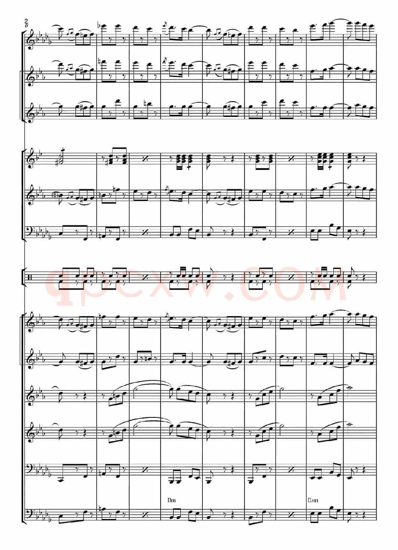 俄罗斯进行曲（marche-834）（合奏、俄罗斯原版谱）