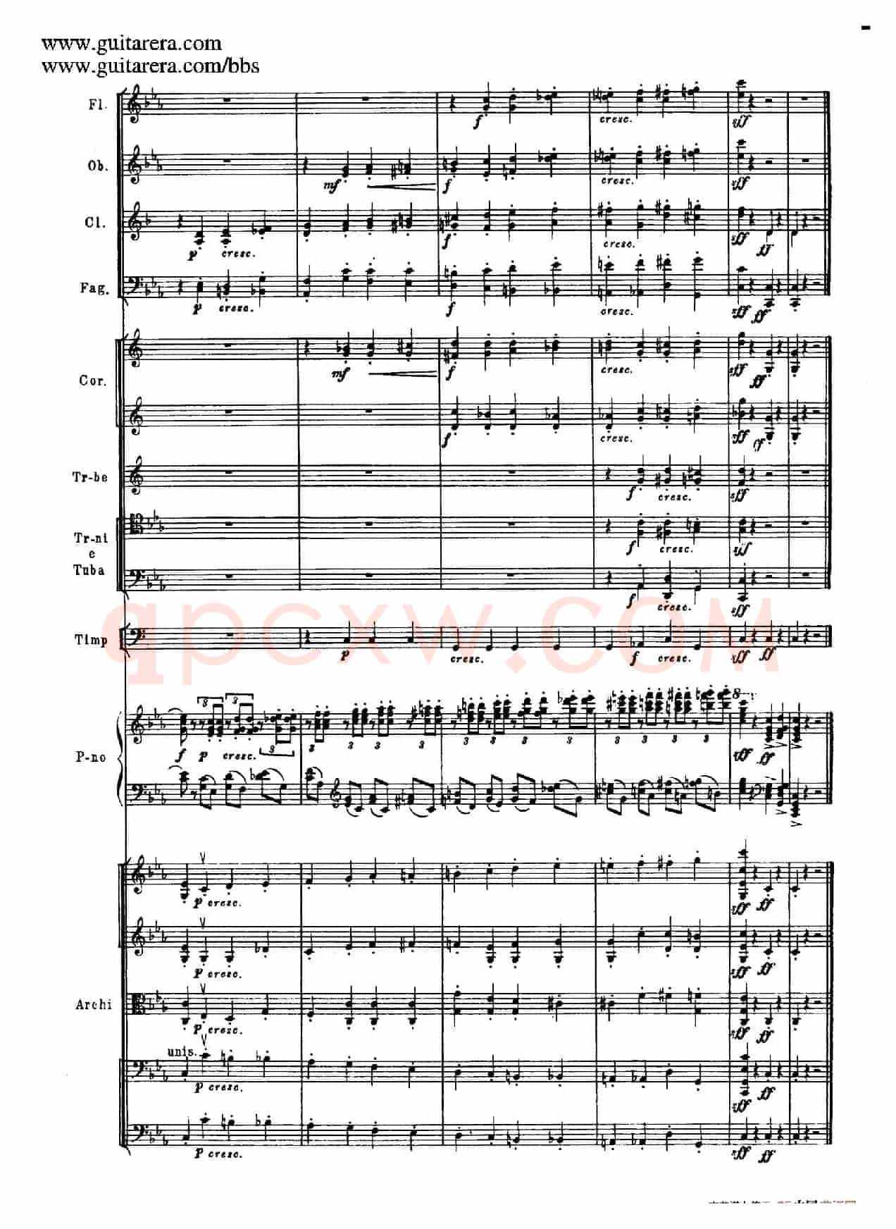 c小调第二钢琴协奏曲 Op.18（总谱·P37——45）