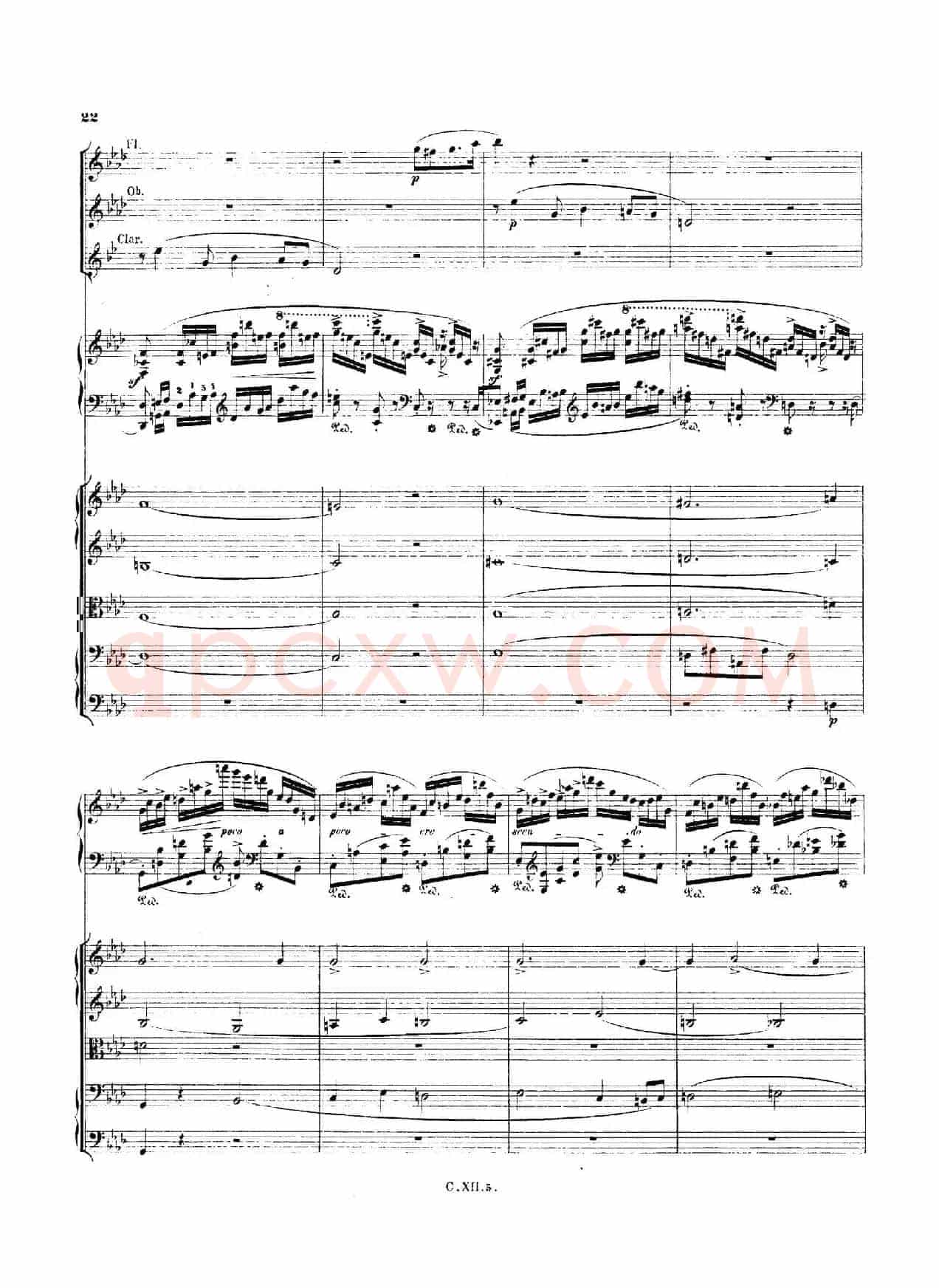 Piano Concerto No.2 in f Minor Op.21(f小调第二钢琴协奏曲·总谱)