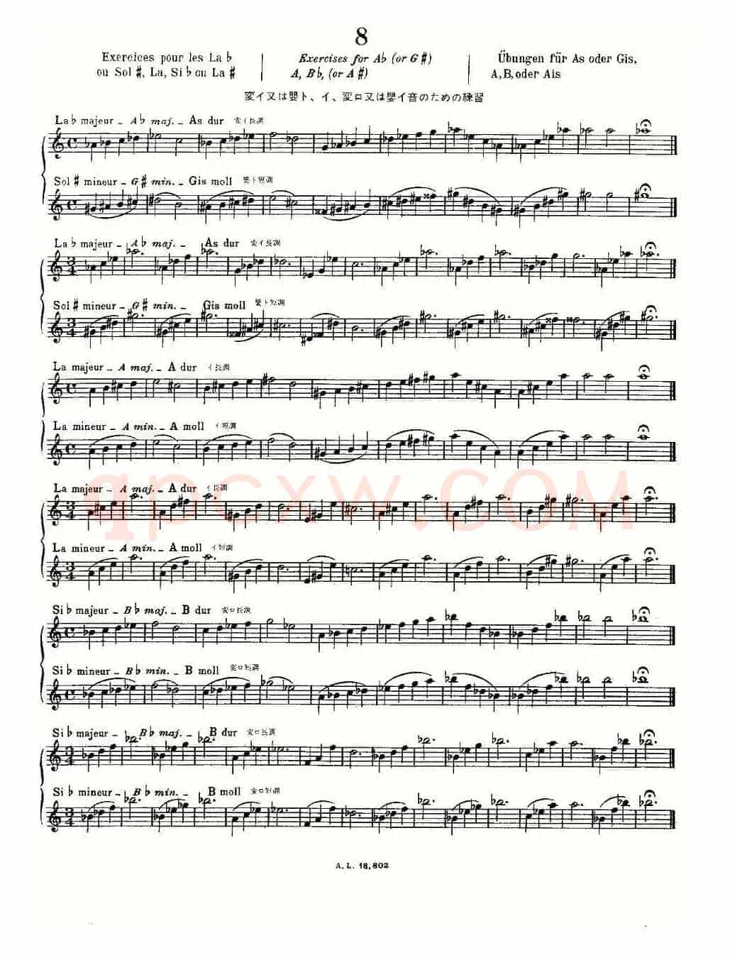 初级练习之8（Alphonse Ludec - Debutant Flutiste）