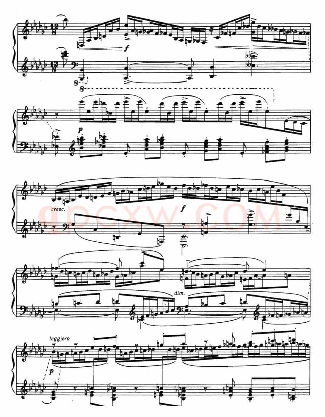 拉赫玛尼诺夫 音画练习曲5或6 Etudes tableaux Op.33 No.5