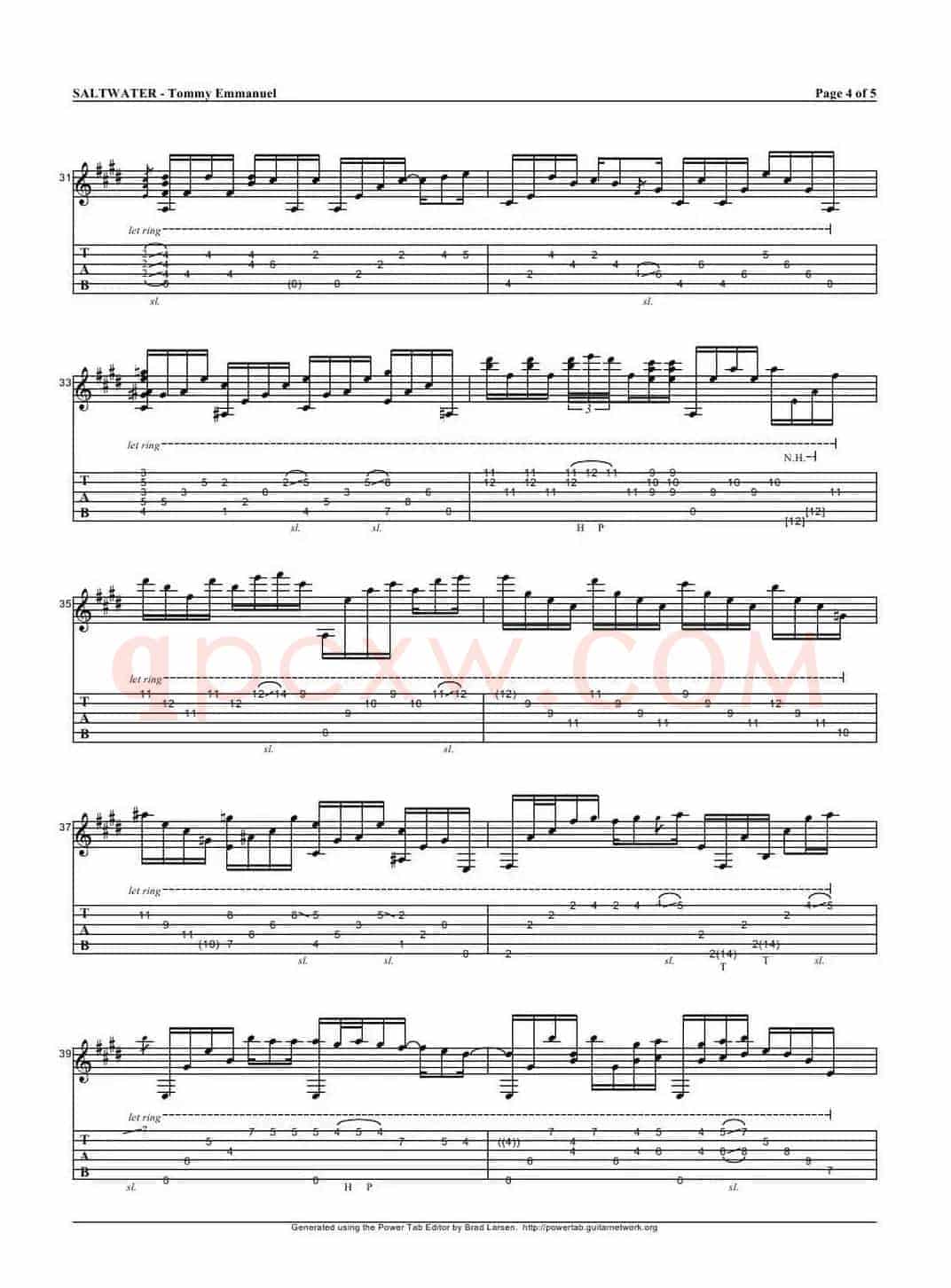 tommy emmanuel： saltwater(1)（指弹吉它）