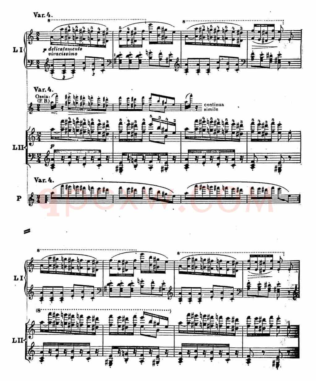 6首帕格尼尼大练习曲(Thema mit Variationen Etude Nr.6)