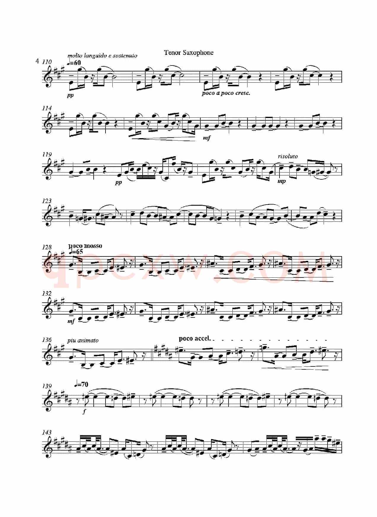 Grigri（四重奏次中音萨克斯分谱）