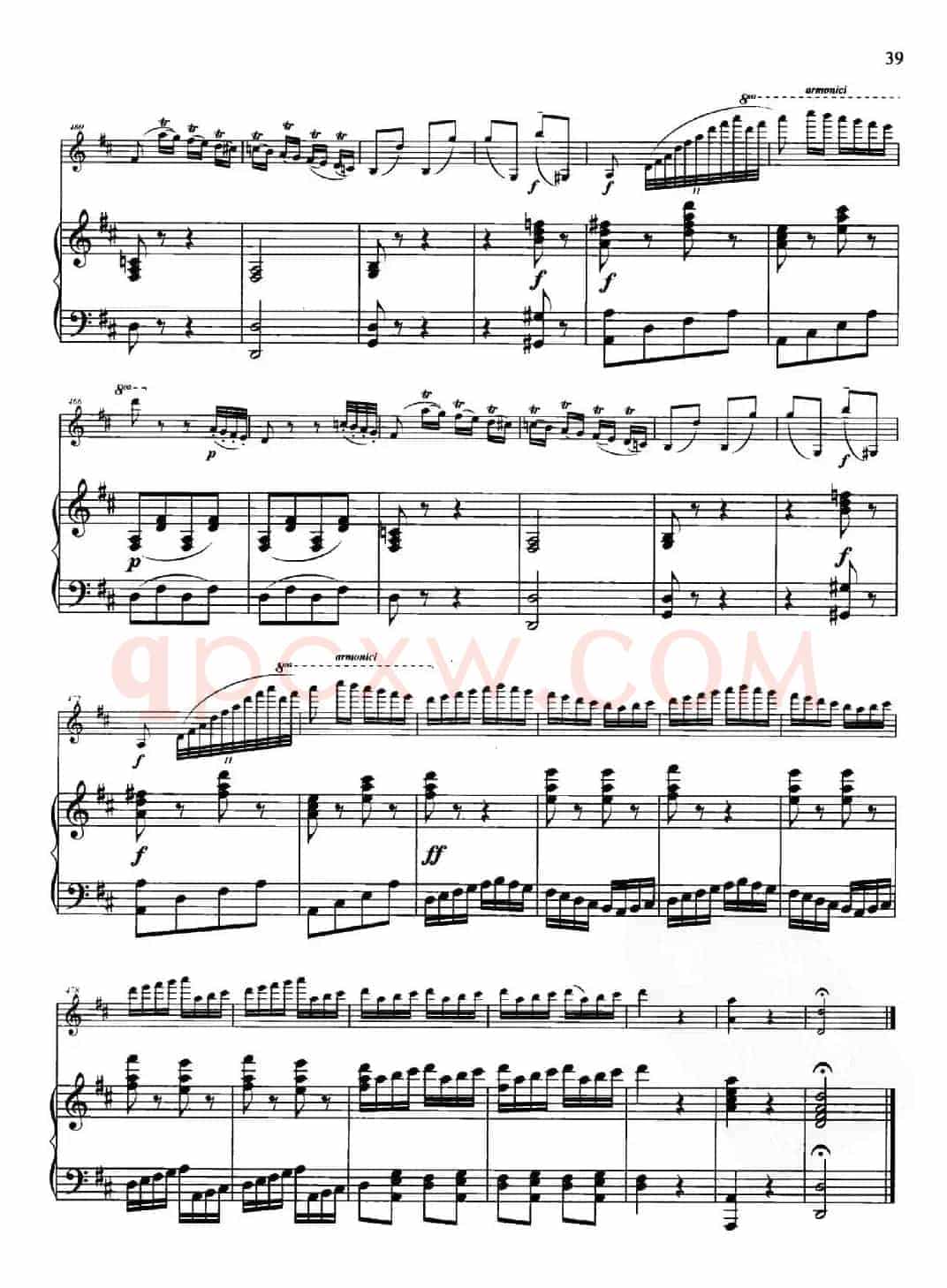 D大调第一小提琴协奏曲Op.6（小提琴+钢琴伴奏）