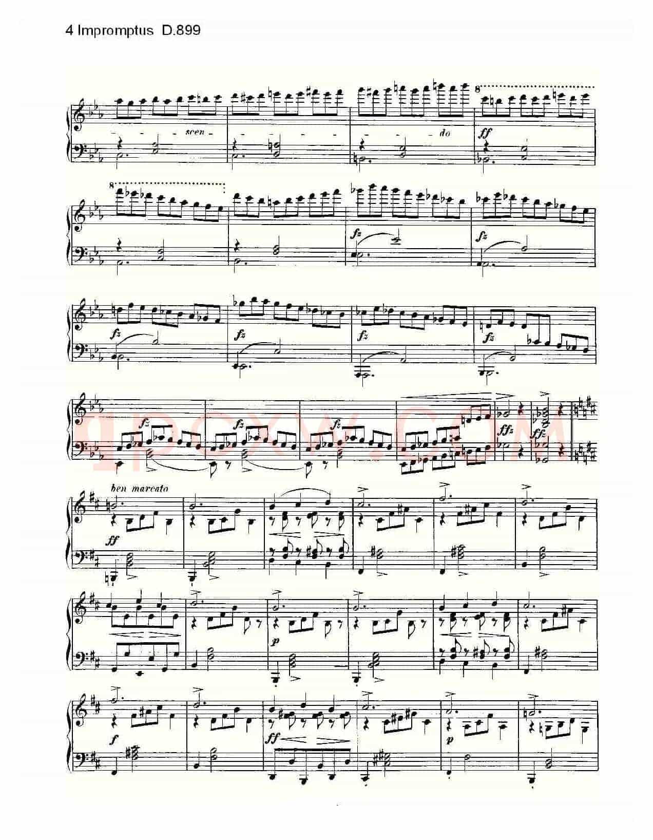 4 Impromptus D.899(4人即兴演奏 D.899)