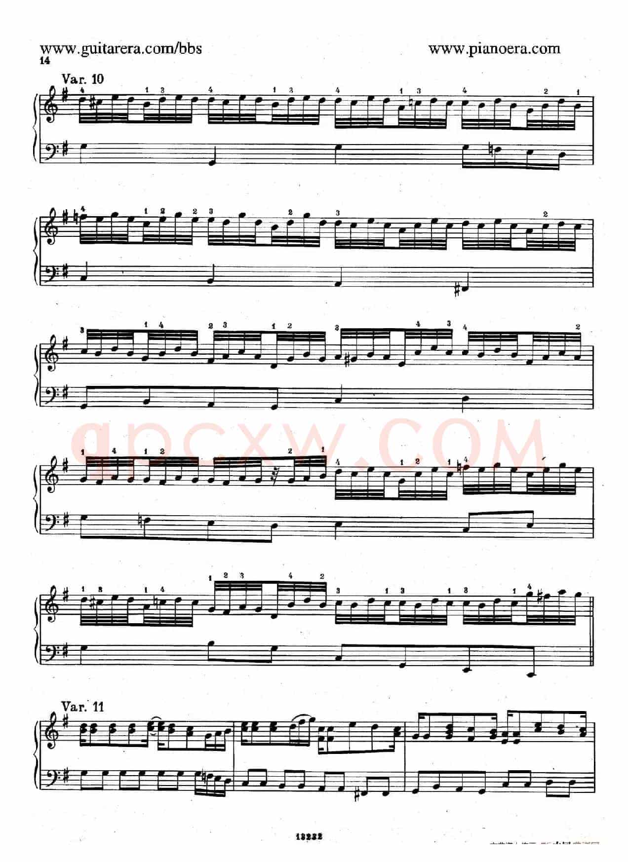 Variations on the Russian Song(俄国民歌主题变奏曲)