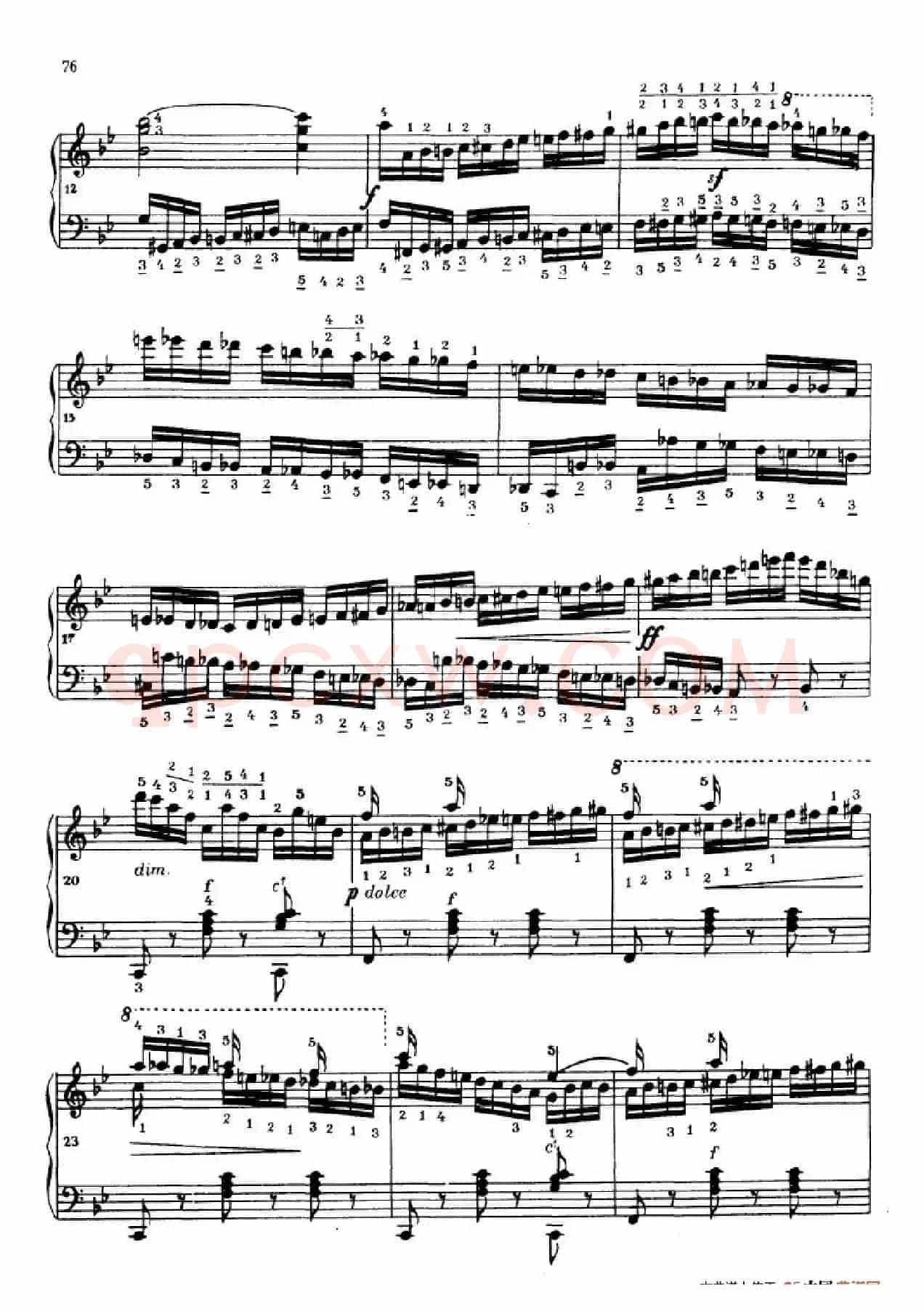 《车尔尼手风琴练习曲集》第Ⅳ册（第14——15首）