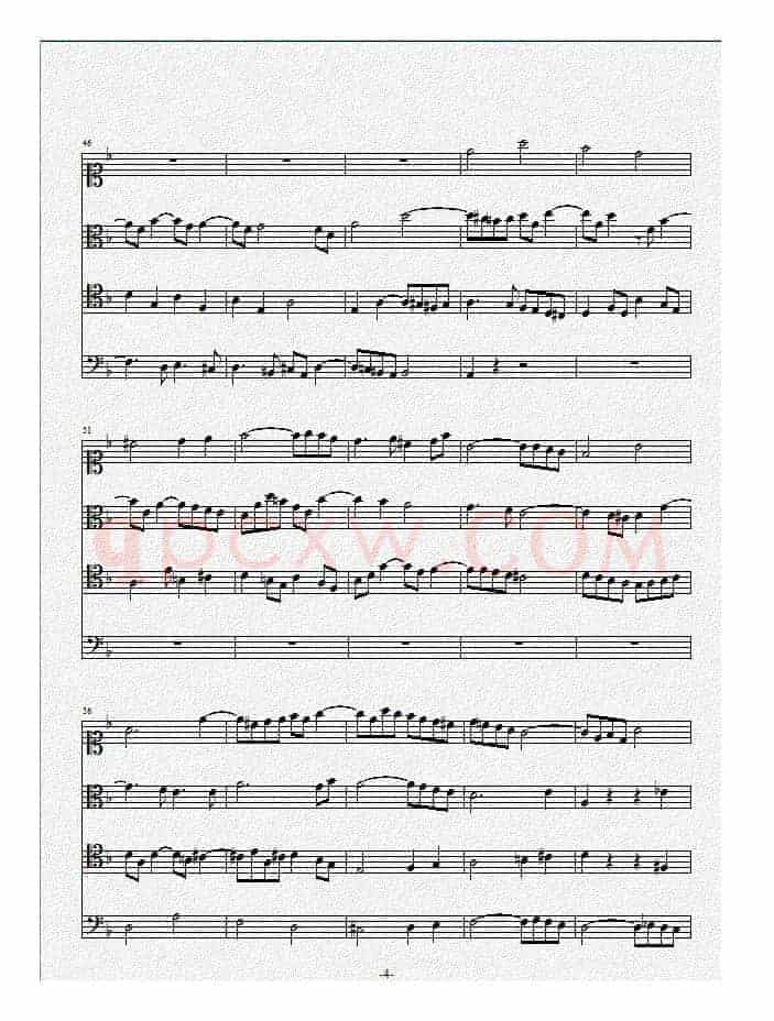 Contrapunctus 1（赋格的艺术）（弦乐四重奏）