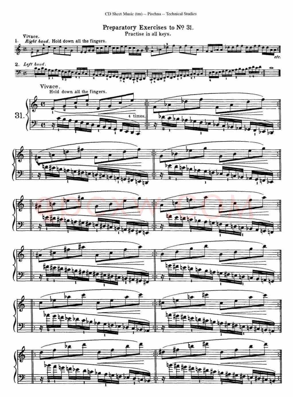 Technical Studies 60 Progressive Exercises (60首钢琴循序渐进练习曲 P41——50)