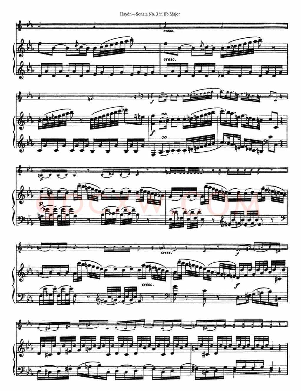 Violin Sonata No.3 in Eb Major（小提琴+钢琴伴奏）