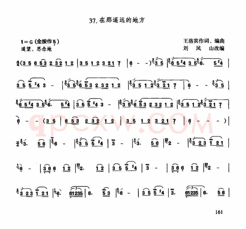 在那遥远的地方（刘凤山改编版）
