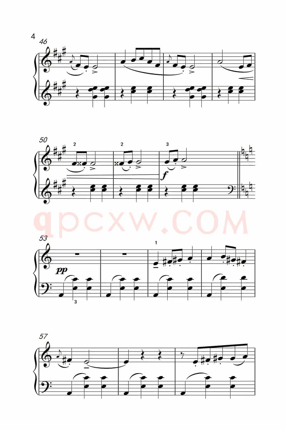 第四级 2.圆舞曲（中央音乐学院 钢琴（业余）考级教程 4-6级）