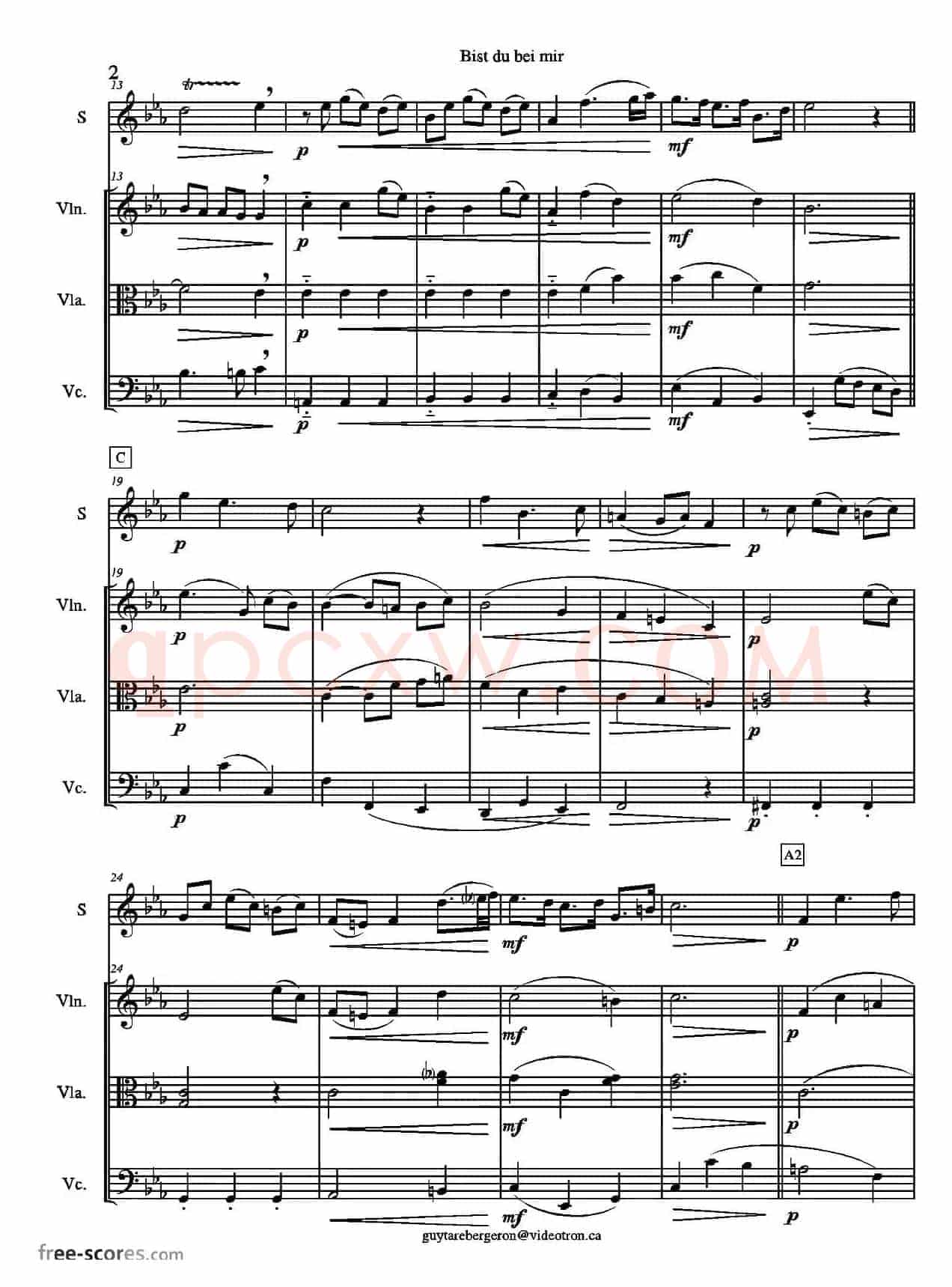 Bist du bei mir（BWV508）