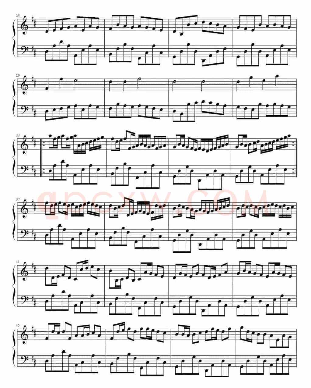 卡农（Johann Pachelbel作曲版）