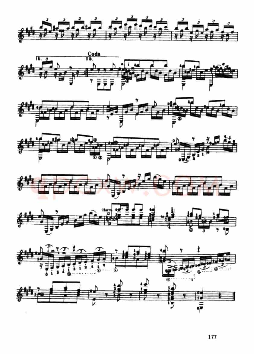 《魔笛》主题变奏曲（古典吉它）