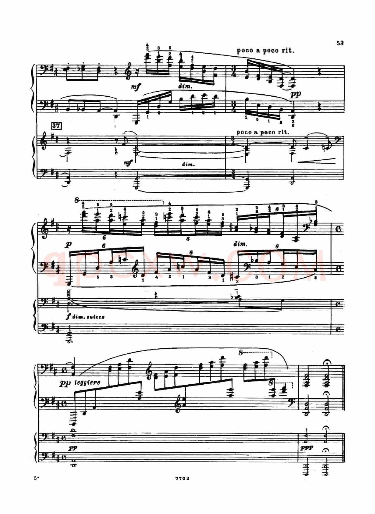 升f小调第一钢琴协奏曲 Op.1(双钢琴版)