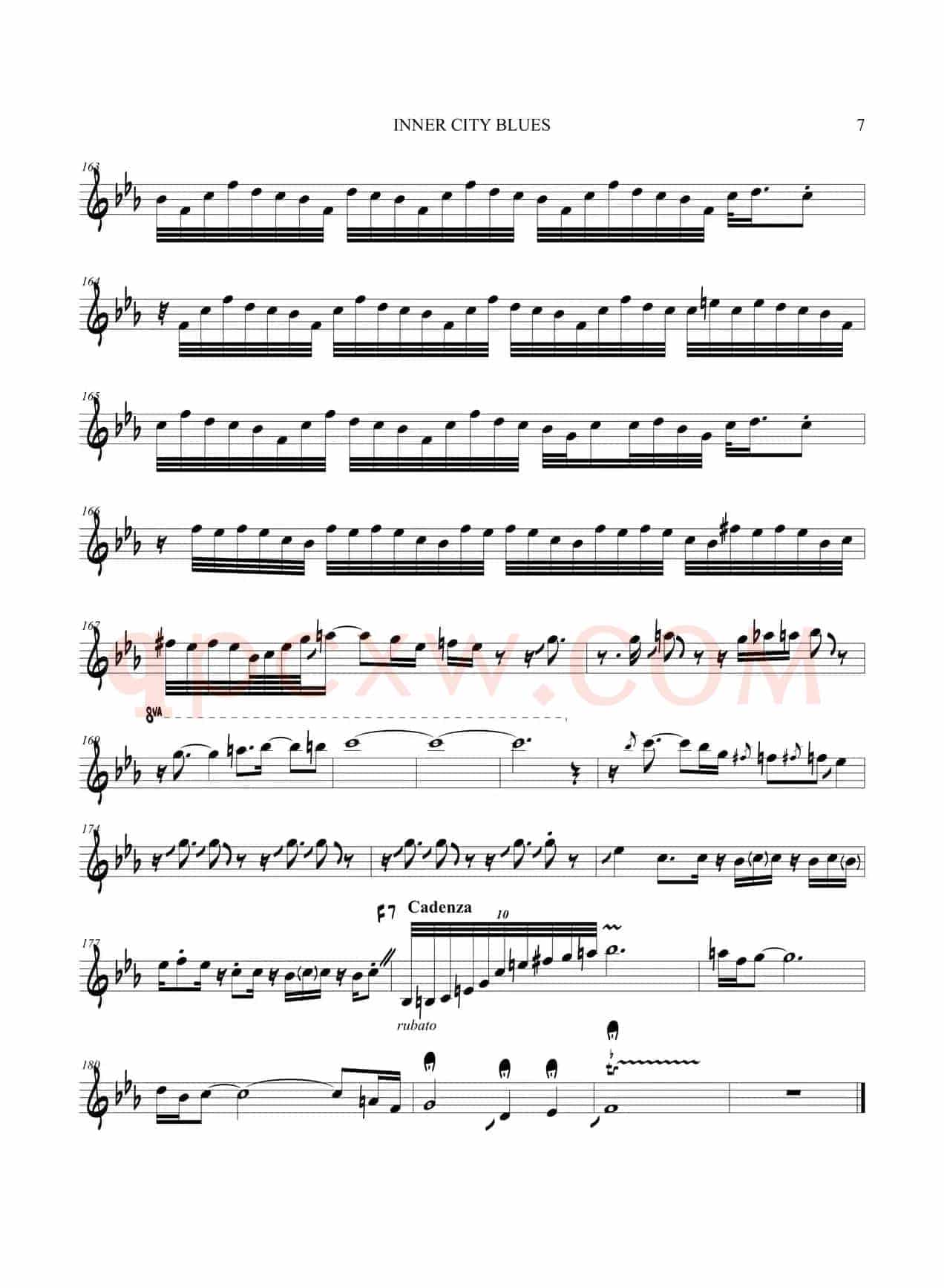 Inner City Blues（中音萨克斯）