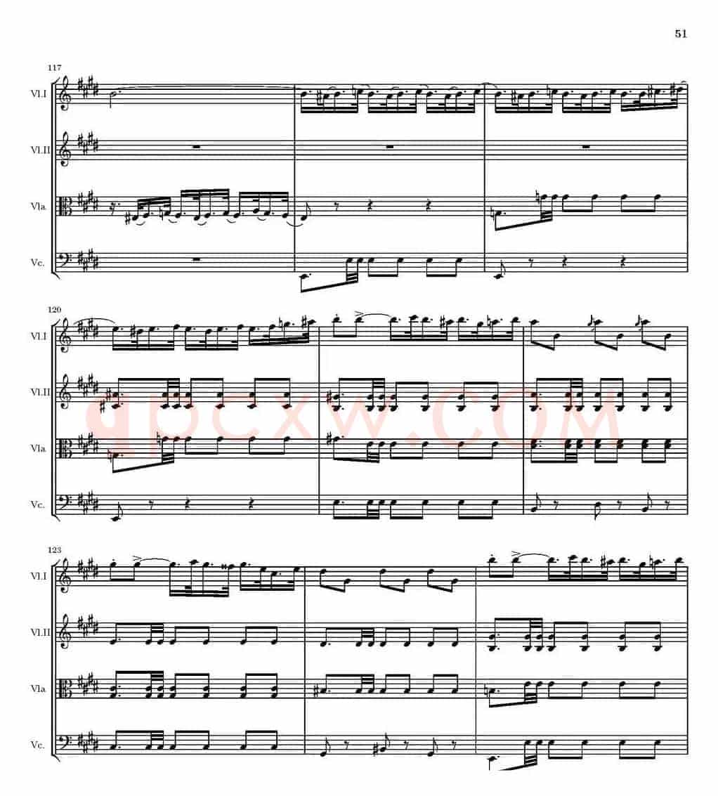 String Quartet nr.18 in E minor（E小调弦乐四重奏、P46-60）