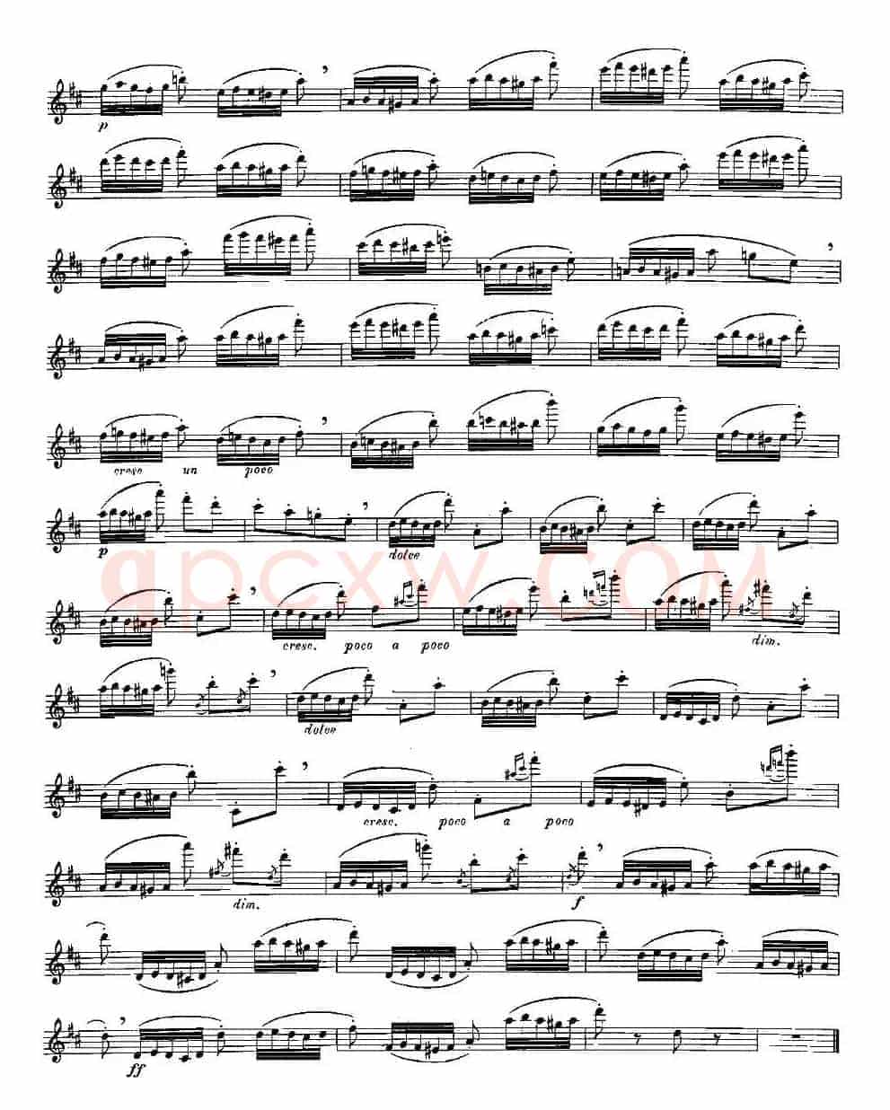 Moyse - 25 Studies after Czerny flute 之13（25首改编自车尔尼作品的练习曲）