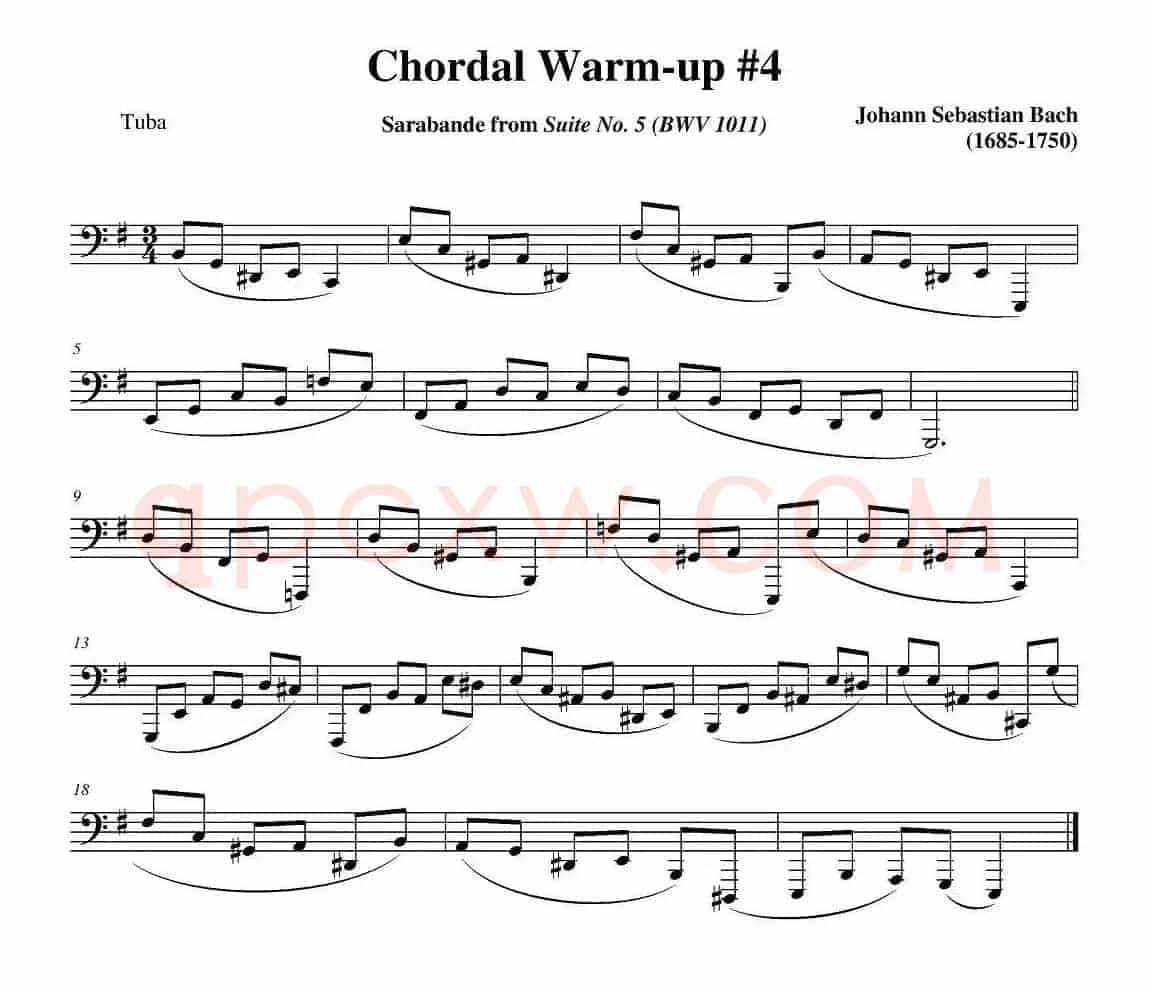 Chordal Warm-up  - Tuba（大号练习教材选曲）