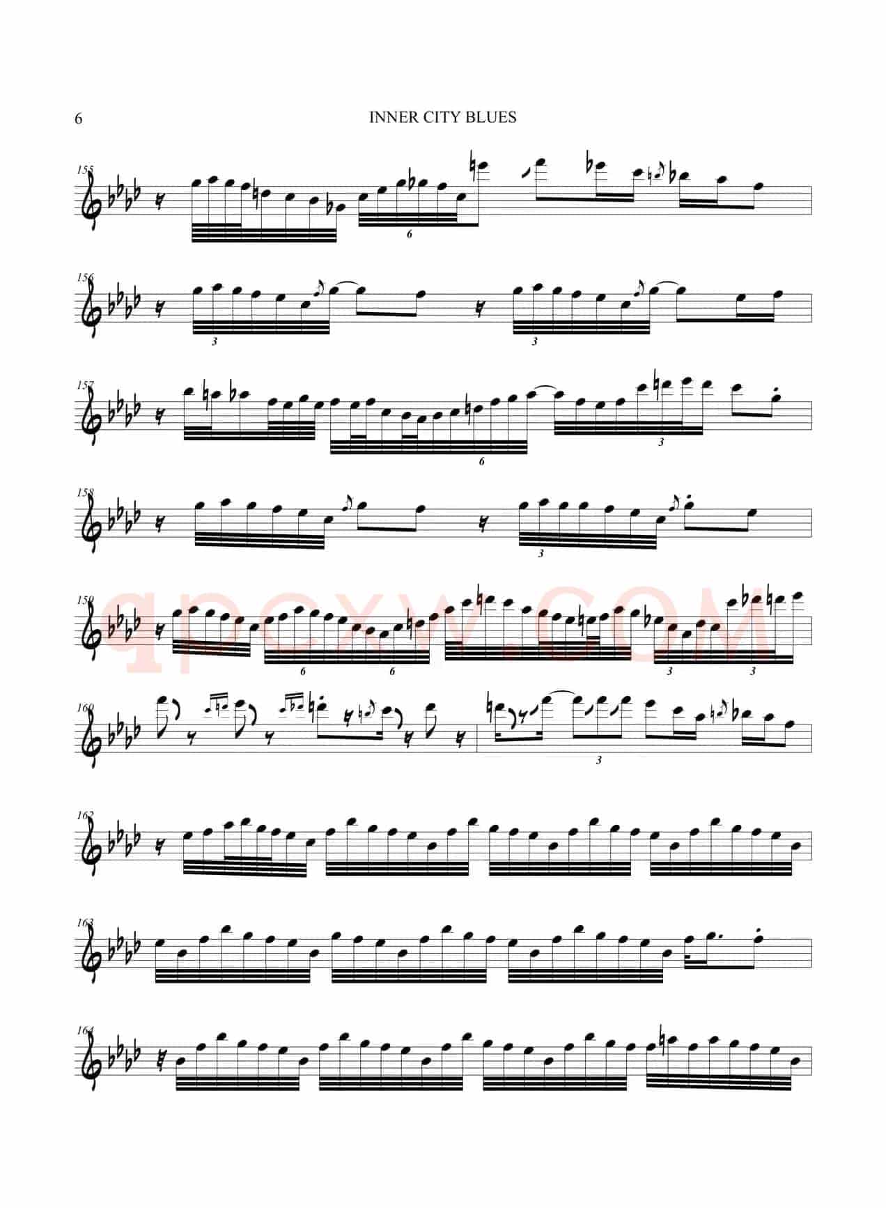 Inner City Blues（次中音萨克斯）