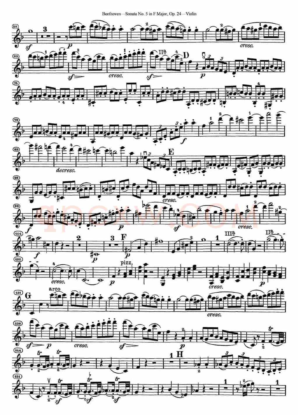 Violin Sonata No.5 in F Major Op.24