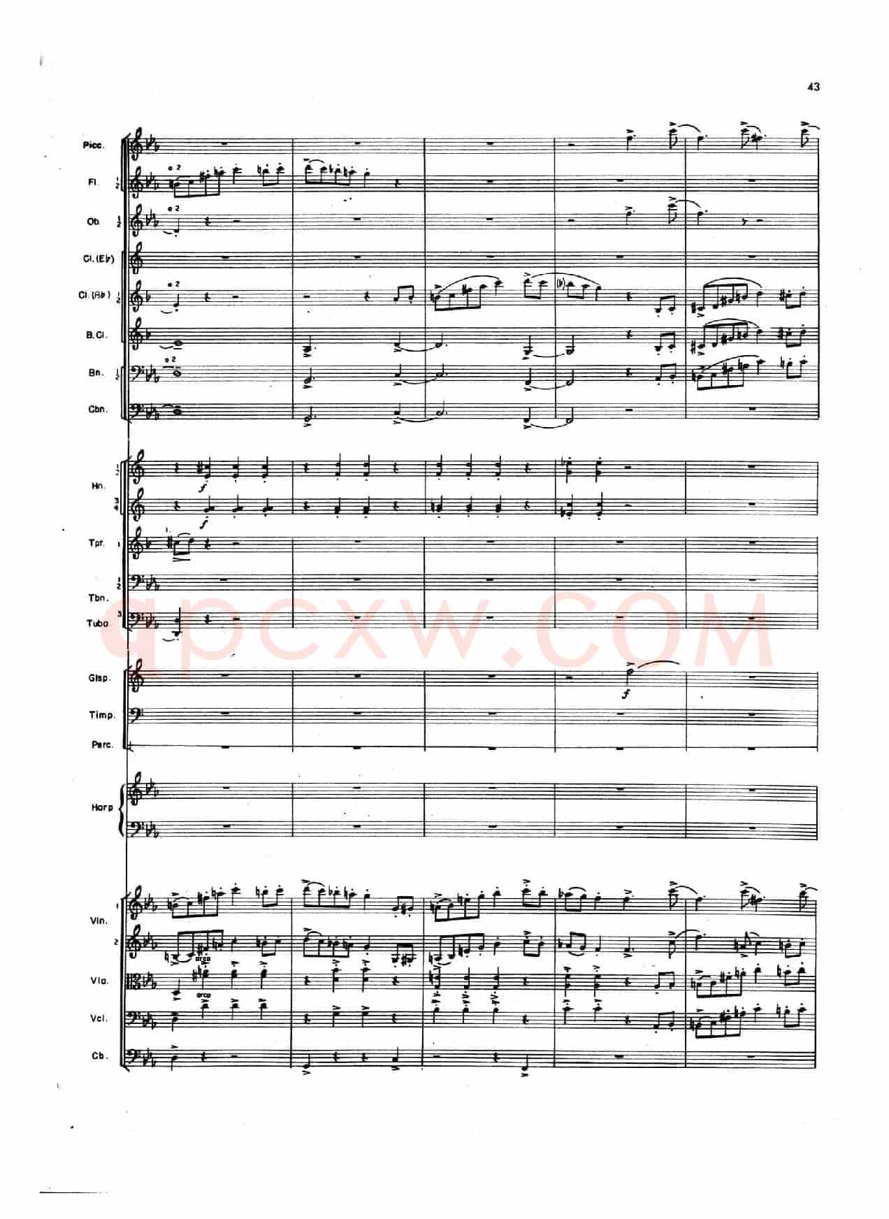 OVERTURE TO CANDIDE(《坎迪德》序曲)(交响乐总谱)