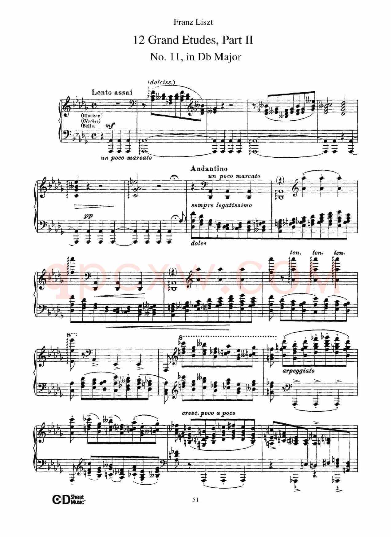12 Grand Etudes S.137（12首华丽的练习曲·11）