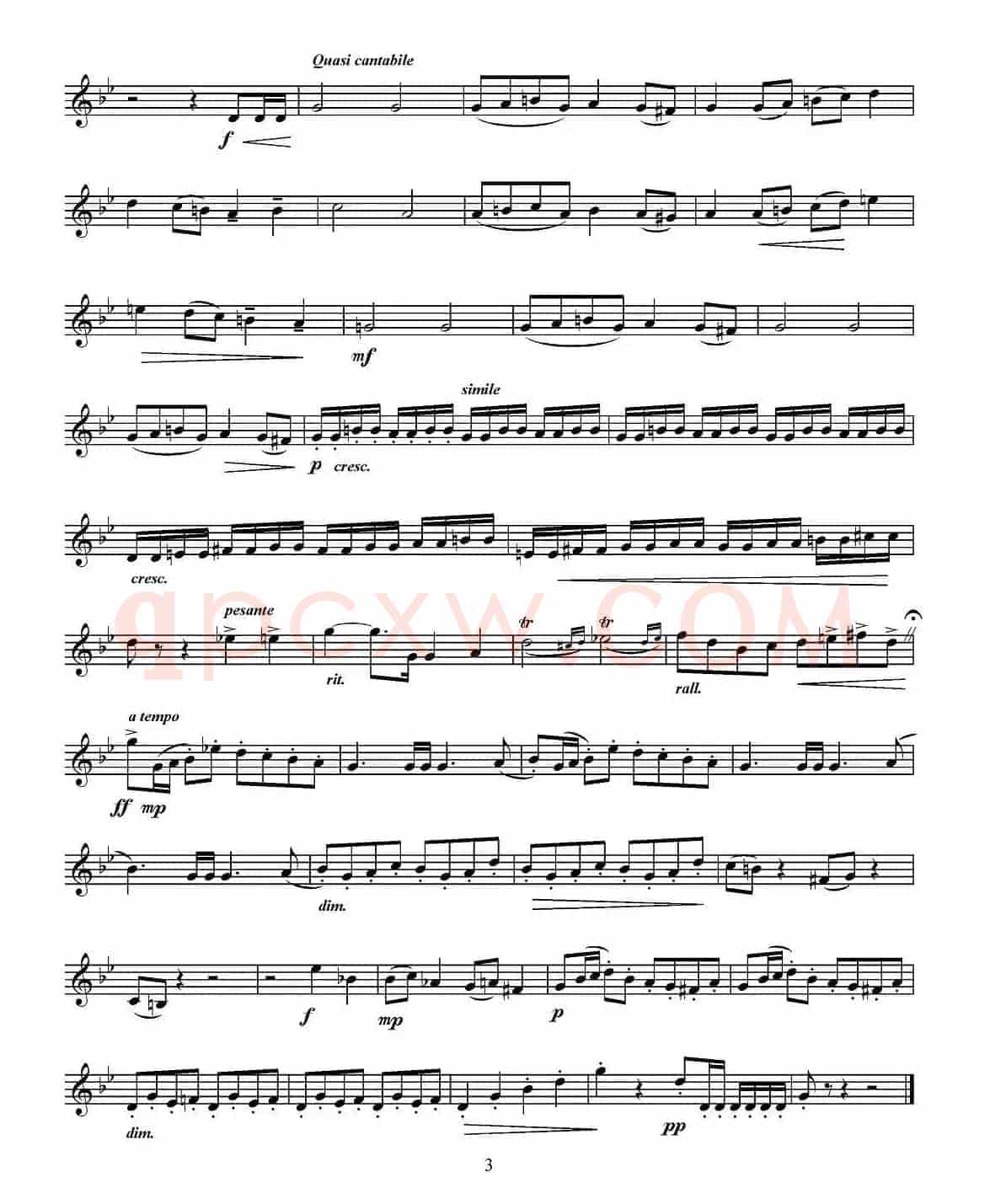 Concert Etude （音乐会练习曲、C调）（小号）