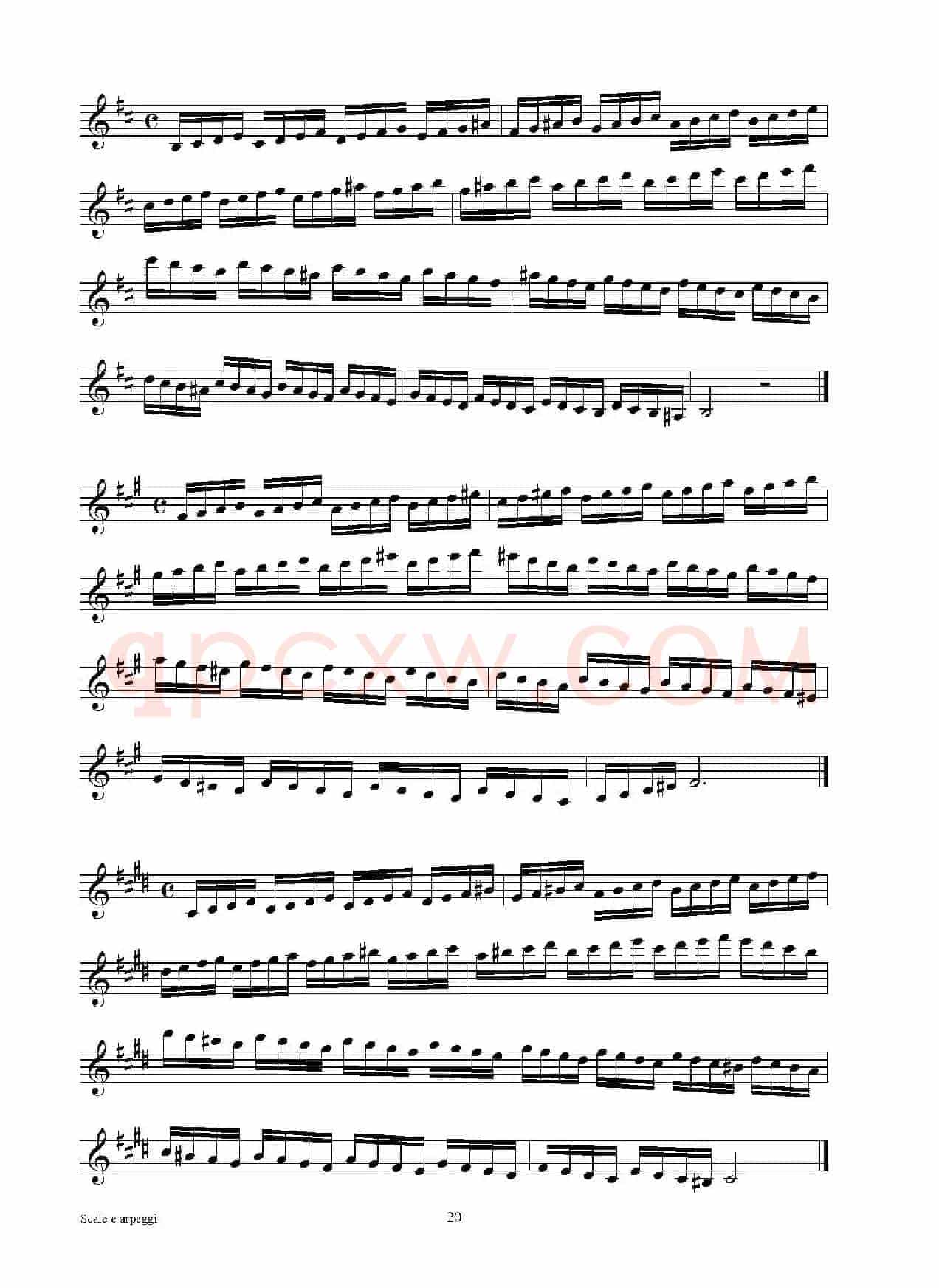 实用的萨克斯音阶练习曲集（P16——30）