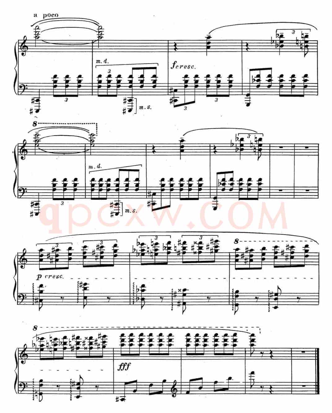 斯克里亚宾 钢琴练习曲 Op.65 No.3 