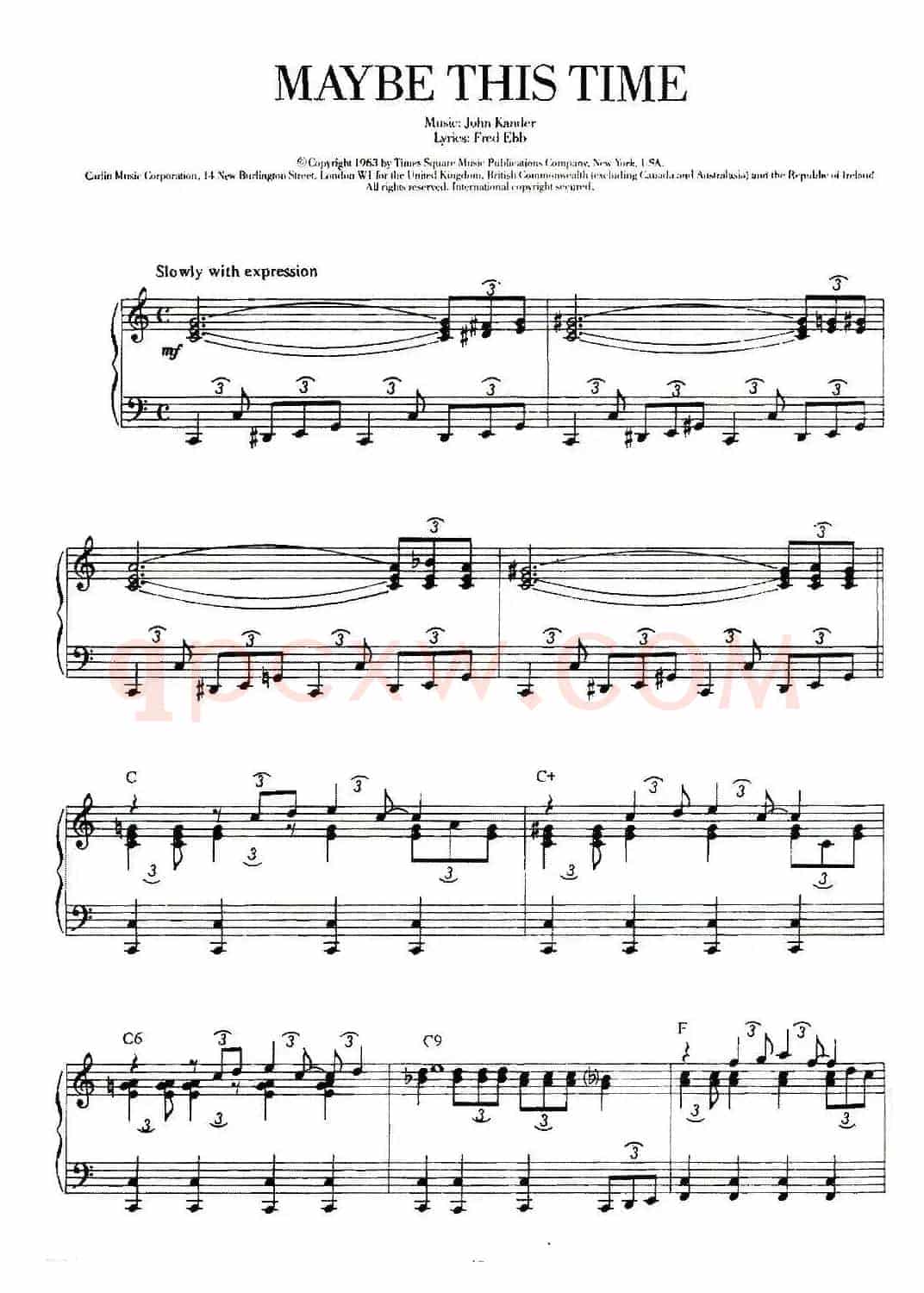 100首欧美流行歌曲钢琴独奏：MAYBE THIS TIME