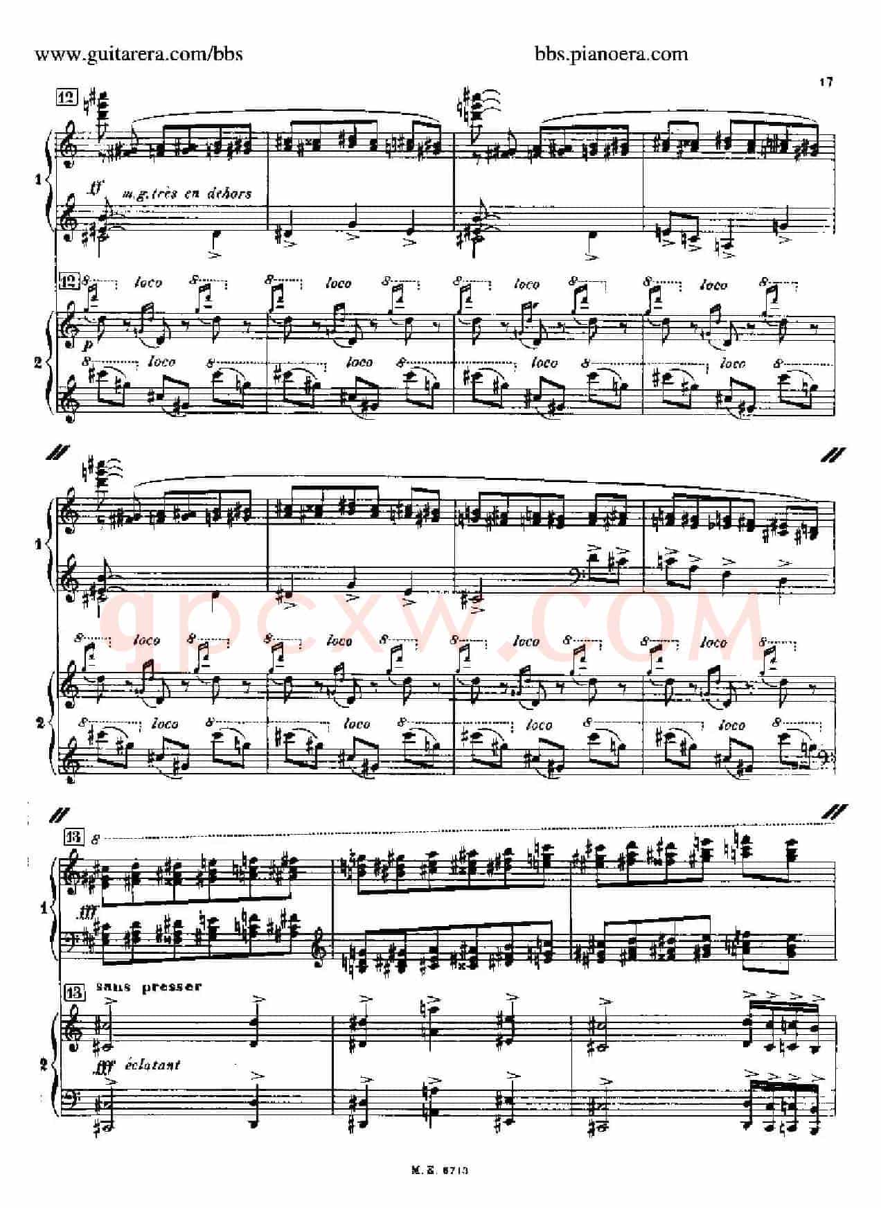 Sonata for Two Pianos(双钢琴奏鸣曲)